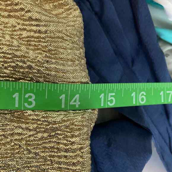 David Meister Gown Womens Sz 2 Gold Metallic Evening Gown Lace‎ Sequin Twist - Picture 9 of 10